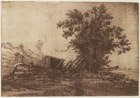 TvB G 1968
<br/>
Landschap met jongen
<br/>
<em>Mehler, Eugenius (1902-1988)</em>
